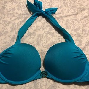 Bright blue Victoria’s Secret bikini top